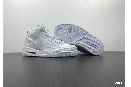 RETRO JORDAN 'TRIPLE AIR WHITE' 3 PS 1008
